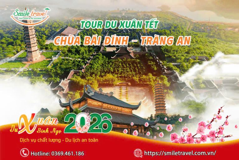 Tour du xuân tết chùa Bái Đính - Tràng An Ninh Bình