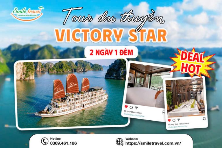 Tour du thuyền Victory Star 2 ngày 1 đêm