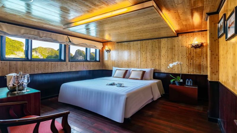 Phòng nghỉ đơn giản mà ấm cúng 