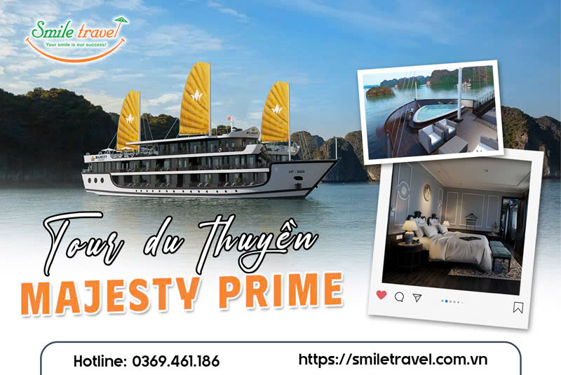 Du thuyền Majesty Prime Cruise 5 Sao | Du Thuyền Vịnh Lan Hạ