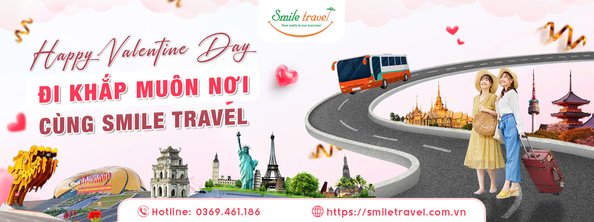 săn tour 14/2 cùng smile travel