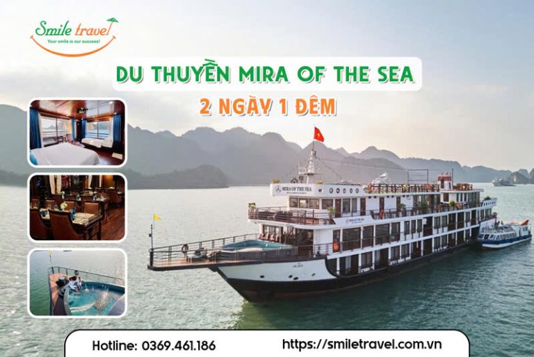 Tour du thuyền Mira Of The Sea 2 ngày 1 đêm