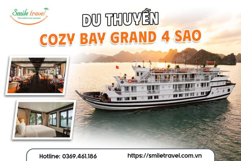Cozy Bay Grand Cruise 4 sao – Du thuyền giá tốt