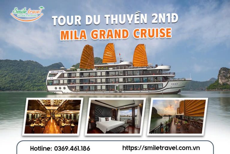 Tour du thuyền Mila Grand Cruise 2 ngày 1 đêm