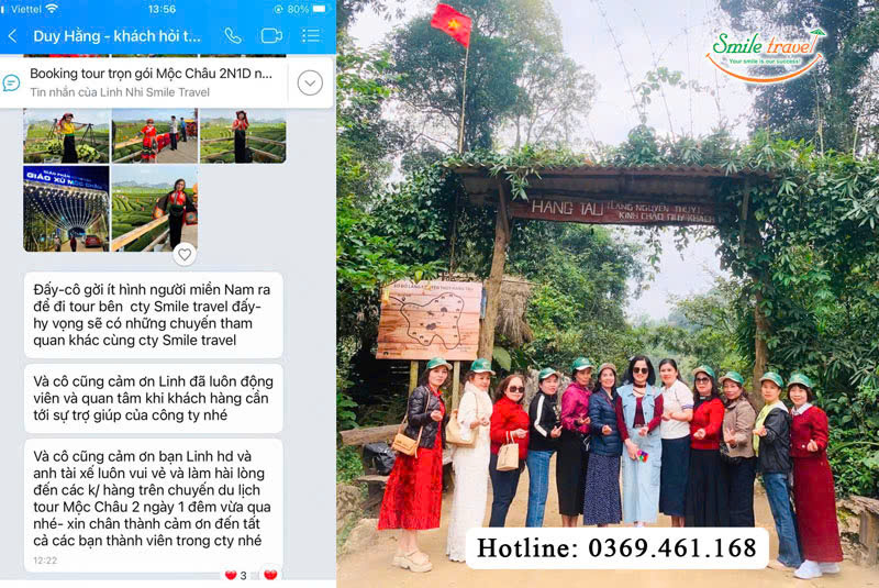 Feedback tour Mộc Châu của Smile Travel