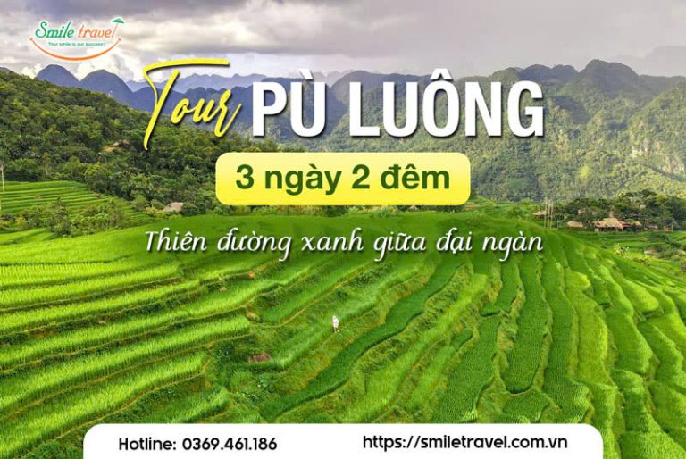 Tour Pù Luông 3 ngày 2 đêm ưu đãi giá tốt