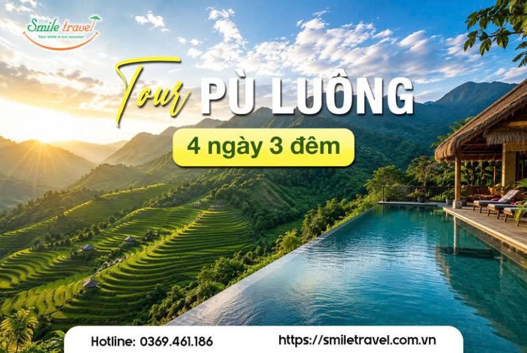 Tour du lịch Pù Luông 4 ngày 3 đêm | Giá tốt 2026