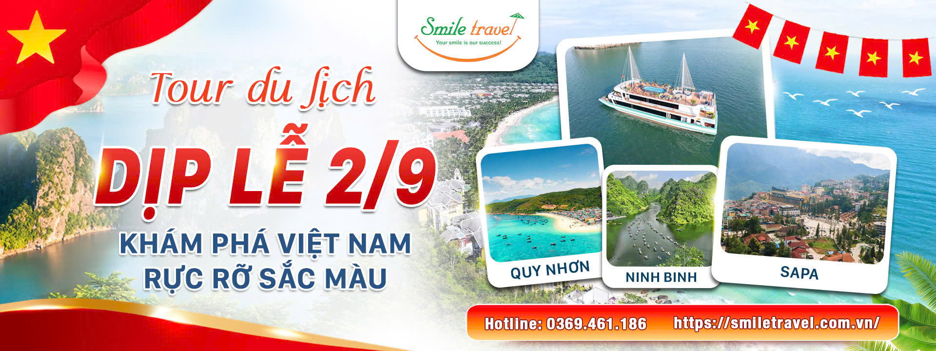 Smile Travel chuyên tour du lịch miền Bắc - trong nước ưu đãi dịp lễ 2/9