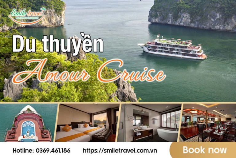 Du thuyền Amour Cruise Hạ Long 5 sao – nghỉ dưỡng sang trọng trên vịnh di sản