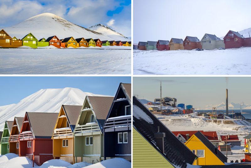 khung cảnh Longyearbyen thật thơ mộng