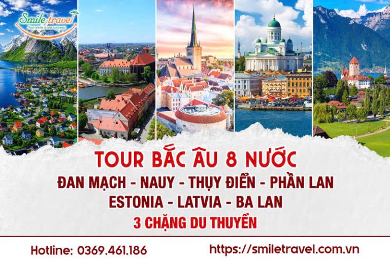 Tour Bắc Âu 8 nước Đan Mạch – Na Uy – Thụy Điển – Phần Lan – Estonia – Latvia – Ba Lan | 3 Chặng Du Thuyền