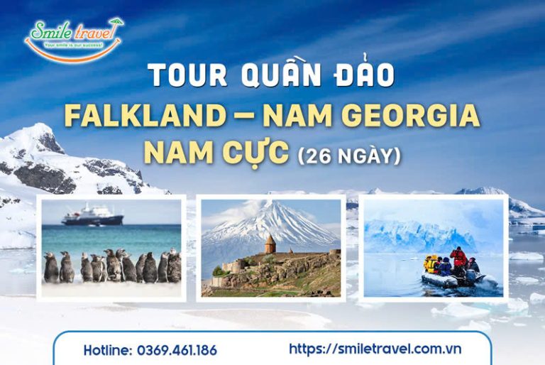 Tour Quần đảo Falkland – Nam Georgia – Nam Cực 26 ngày