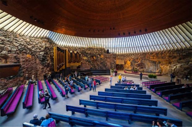 Nhà thờ Temppeliaukio – một trong những công trình kiến trúc độc đáo nhất Helsinki
